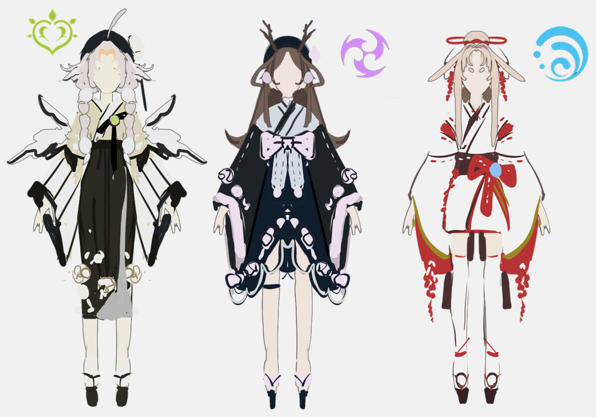 Concept Sketch - Genshin Style